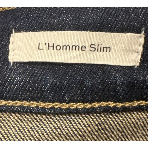 Frame Jeans Blue L'Homme Slim Men’s Size 36 Stretch Denim Classic Dark Wash - Picture 7 of 11